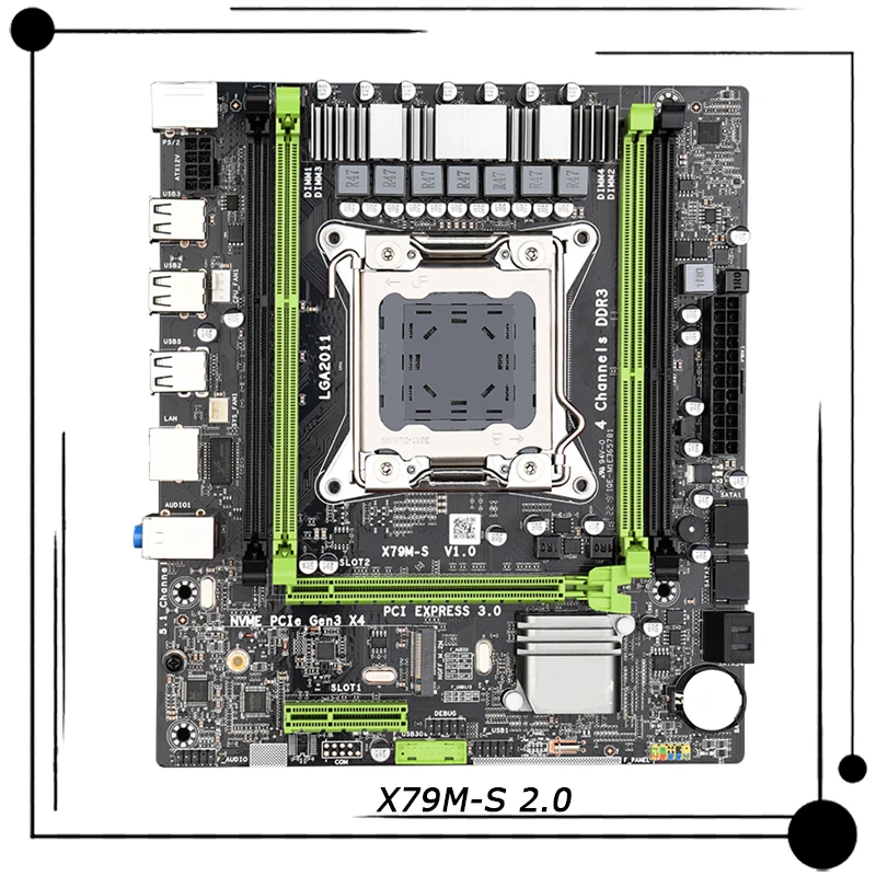 X79M-S 2.0 For Jingsha ATX Computer Motherboard DDR3 Memory Slots SATA2.0