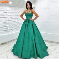 glitter green prom dresses long women 2022 vestido de fiesta de boda ball gown formal party dress lady robe de soir%c3%a9e de mariage