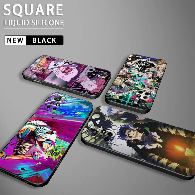 

Hunter X Hunter Square Liquid Silicone Phone Case For Xiaomi Redmi Note 12 11 10 9 Pro 10C 9s 7 8 8T 9A 9C 9T K40 Coque Cover