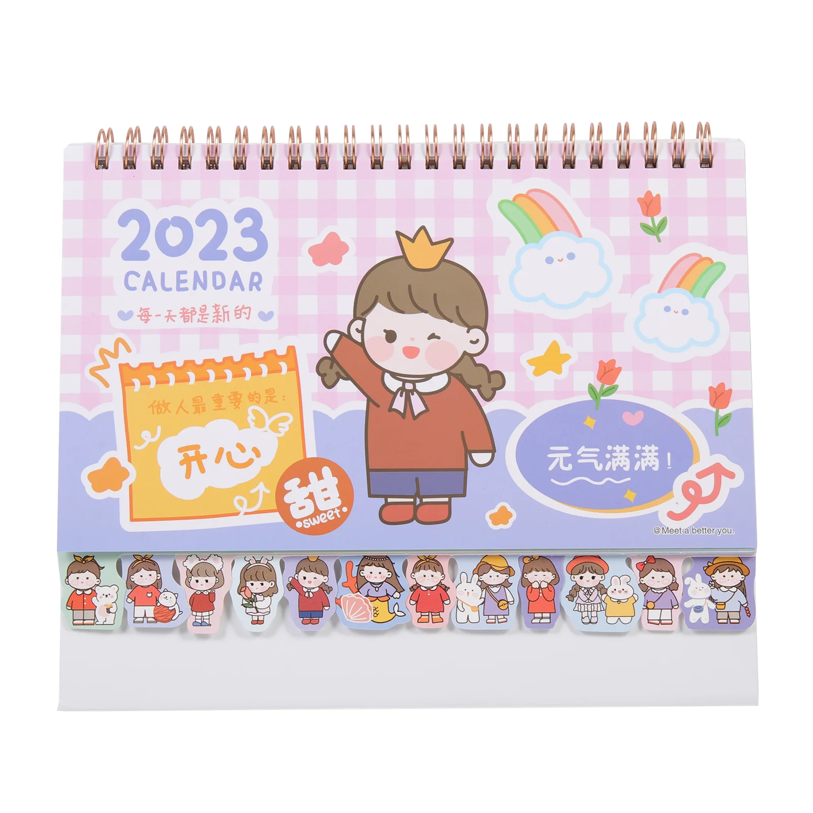 

Calendar Desk Planner Desktop Officecartoon Daily Schedule Pad Table Weekly Standing Planning Monthly Home