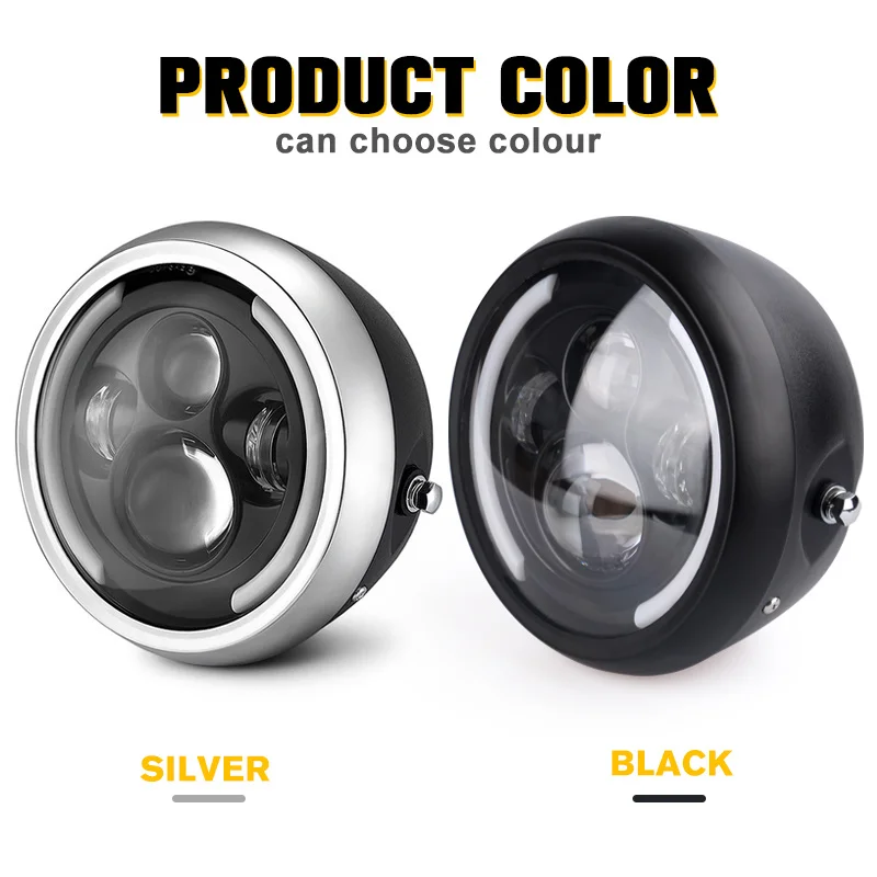 Новые мотоциклетные фары 12 В модифицированные аксессуары для мотоциклов 7 5 дюйма