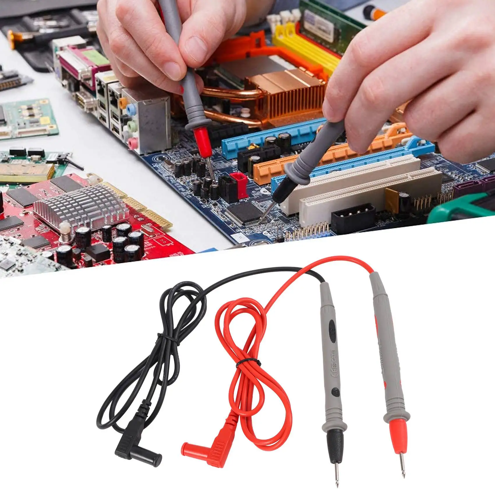 1 пара шнур тестер Кабель для вольтметра омметра мультиметра амперметр