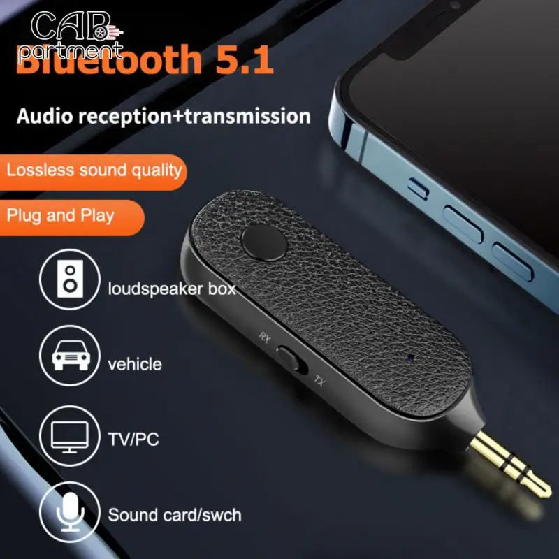 

Handsfree Audio Receiver Audio Bluetooth Receiver Transmitter Wireless Car Kit 150mah Large Capacity Bluetooth Transmitter