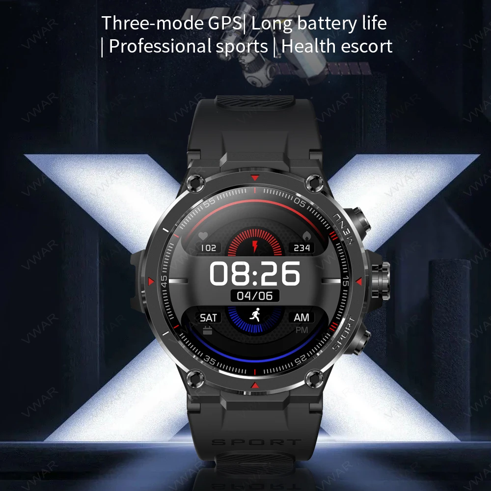 GPS AMOLED уличные Смарт-часы Stratos 2 военные 5 АТМ плавание кислород в крови спортивный