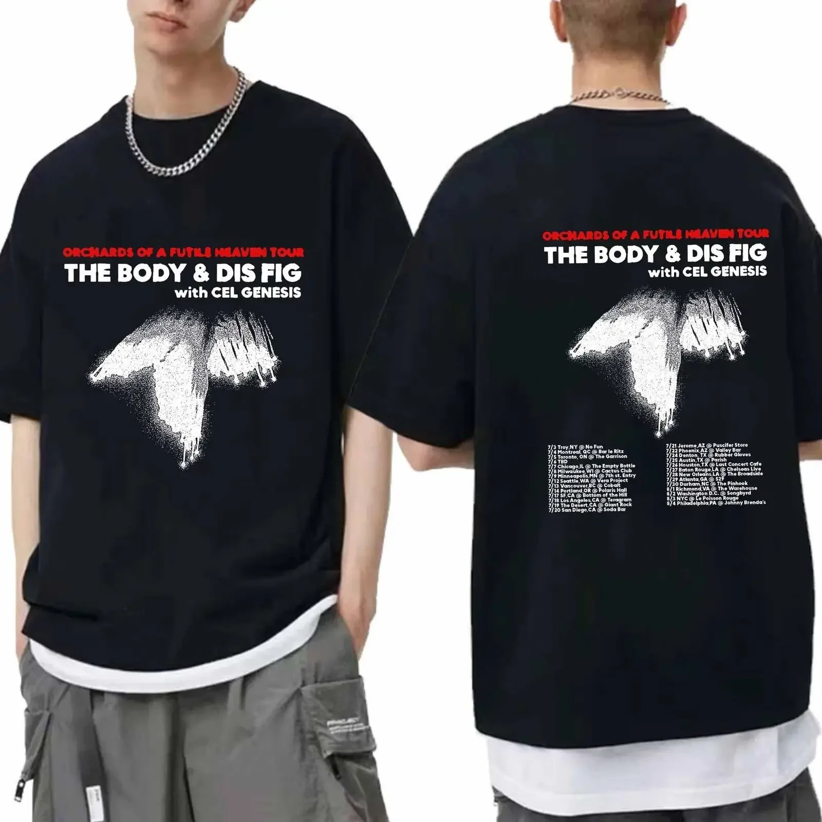 The Body and Dis Fig - Summer 2024 Tour Shirt Band Fan Shi
