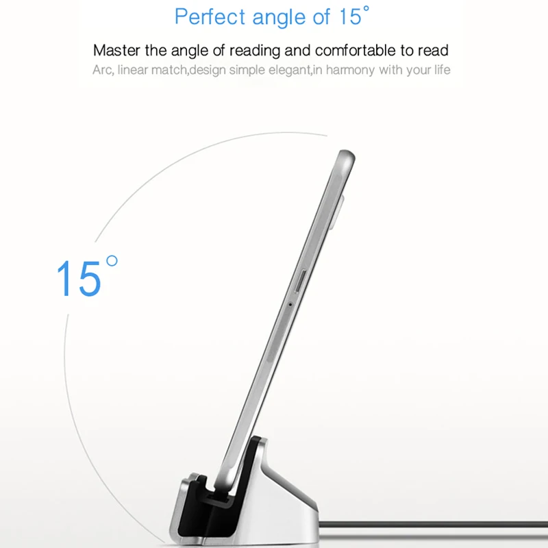 Беспроводная зарядная док-станция для iPhone12 Samsung Android Type-C
