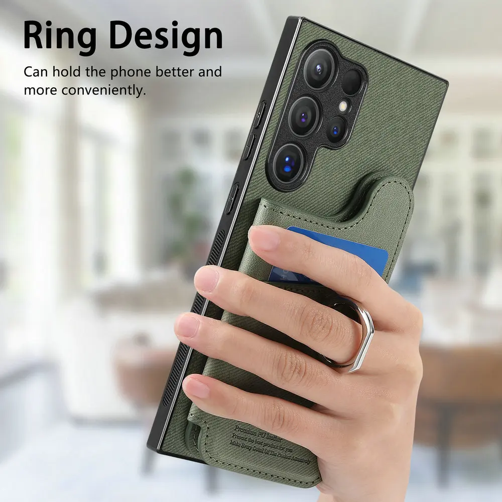 Фото Роскошный кожаный чехол-кошелек с RFID-защитой для Samsung Galaxy S20 S21 S22 S23 S24 S25 S26 Edge S25 Ultra S24 FE S23 Plus 5G №3