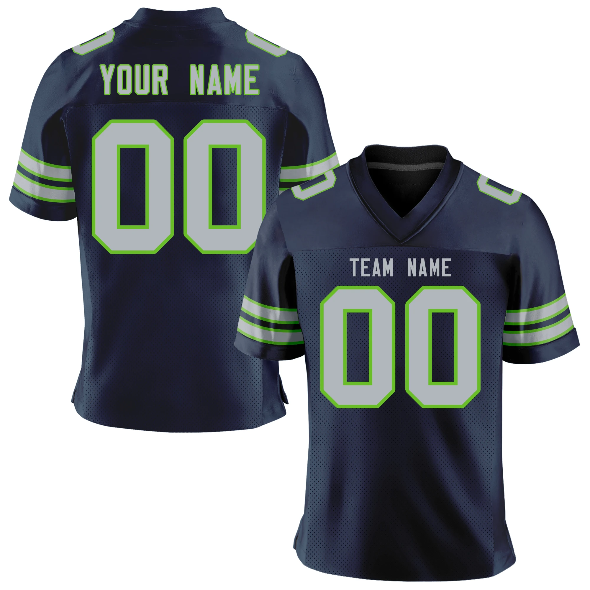 

Top Quality Custom American Football Jersey Sublimation Print Rugby Jersey Club Match Practice Football Shirt Gift for Fans Men