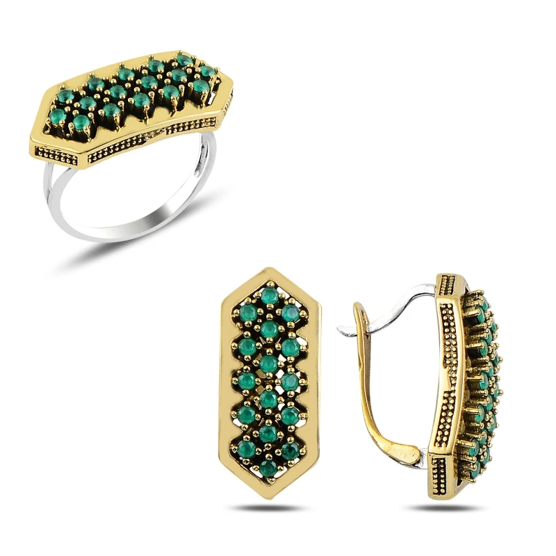 

Серебряный оригинальный набор из фианита