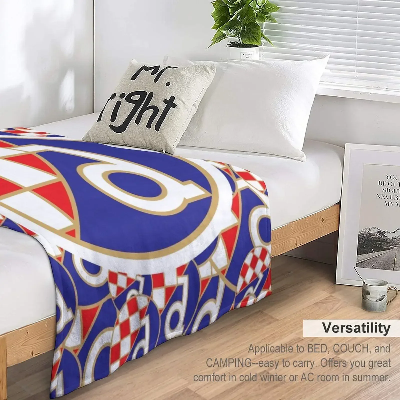 Dinamo Zagreb Croatian Football от Maskimir Hrvatska Плед Мягкие мягкие большие винтажные одеяла