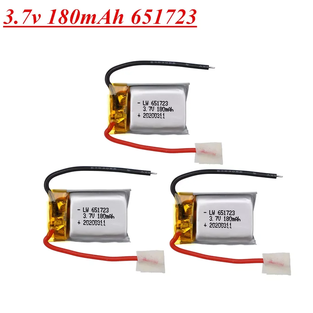 

NEW 3.7V 180mAh Battery For Syma S109G S111G MJXRC X900 X901 Remote Control Helicopter 3.7V 180mah 651730
