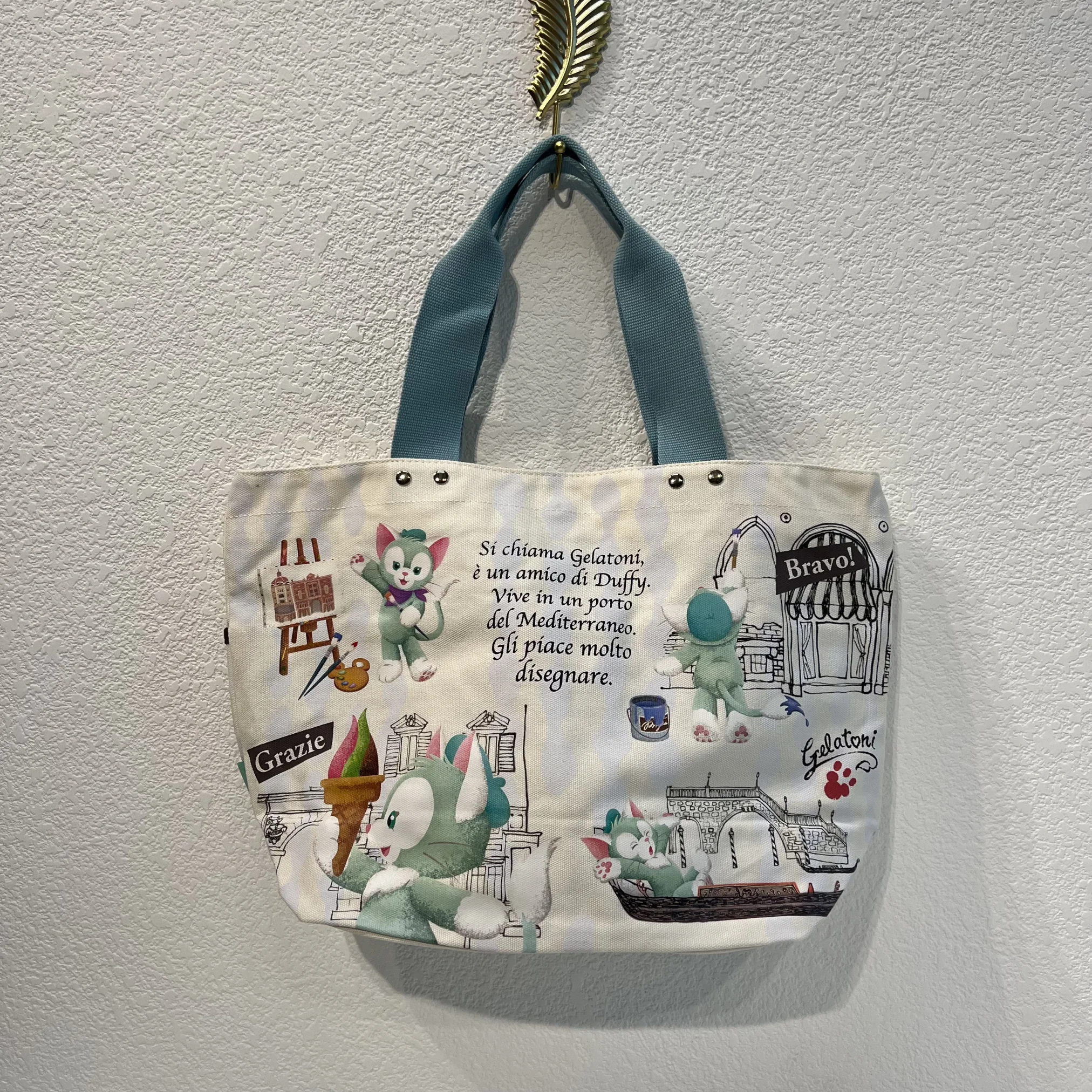 Токио Дисней Высококачественная сумка Duffy Bear StellaLou Canvas большая вместительная для