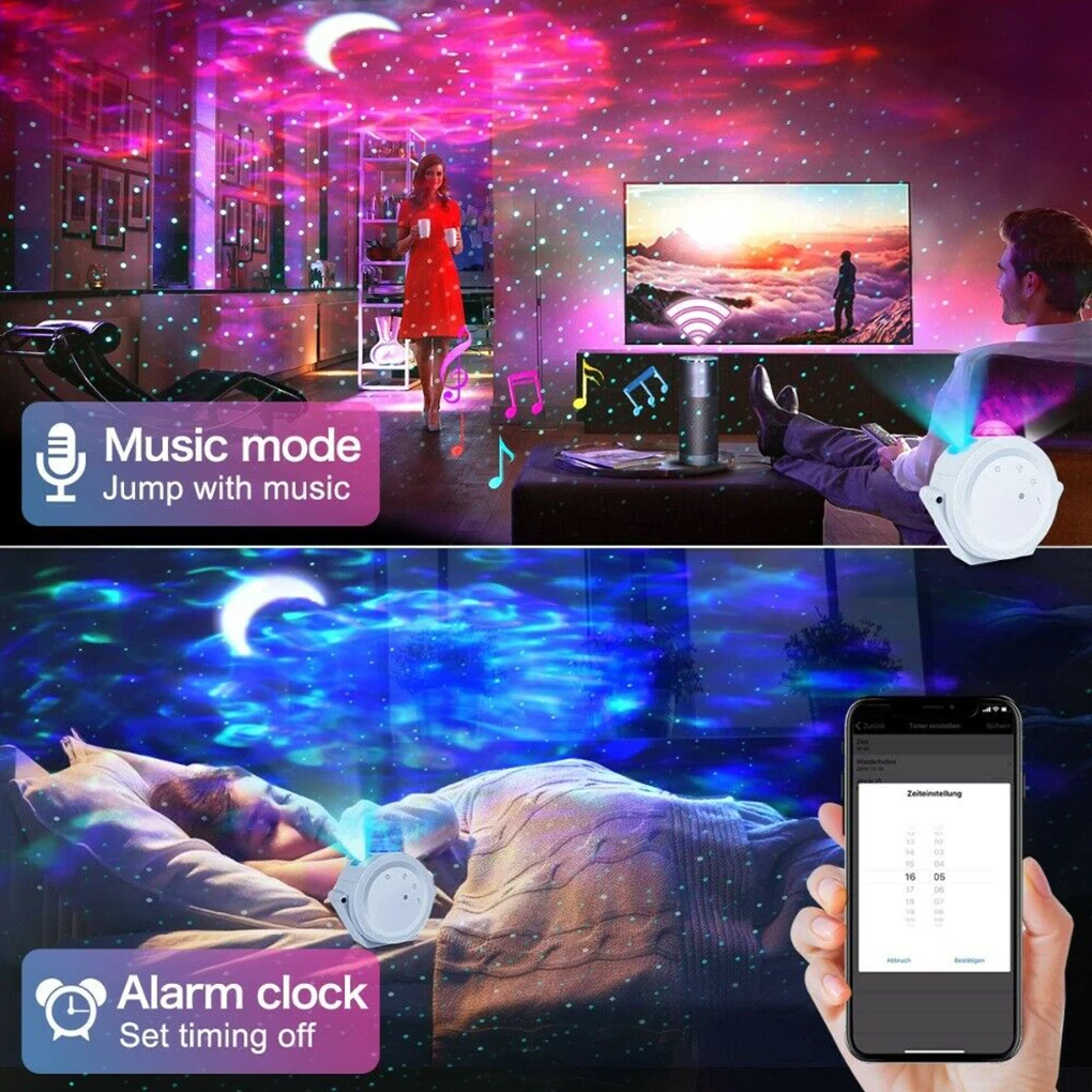 

Projector Light Bedroom Ceiling Star Sky Projector Adjustable Starry Night Light Projection Lamp Normal Type White