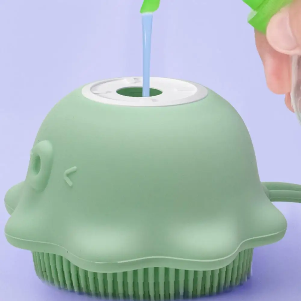 

Массажная Расческа для домашних животных, полезный шампунь для ванной, уход, мытье, массажная расческа, компактная щетка для ухода за кошкам...