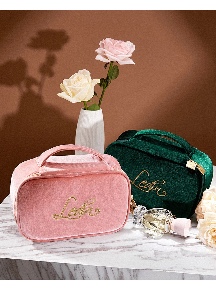 

Double Color Portable Portable Cosmetic Bag Portable Large Capacity Storage Bag New Portable Bag