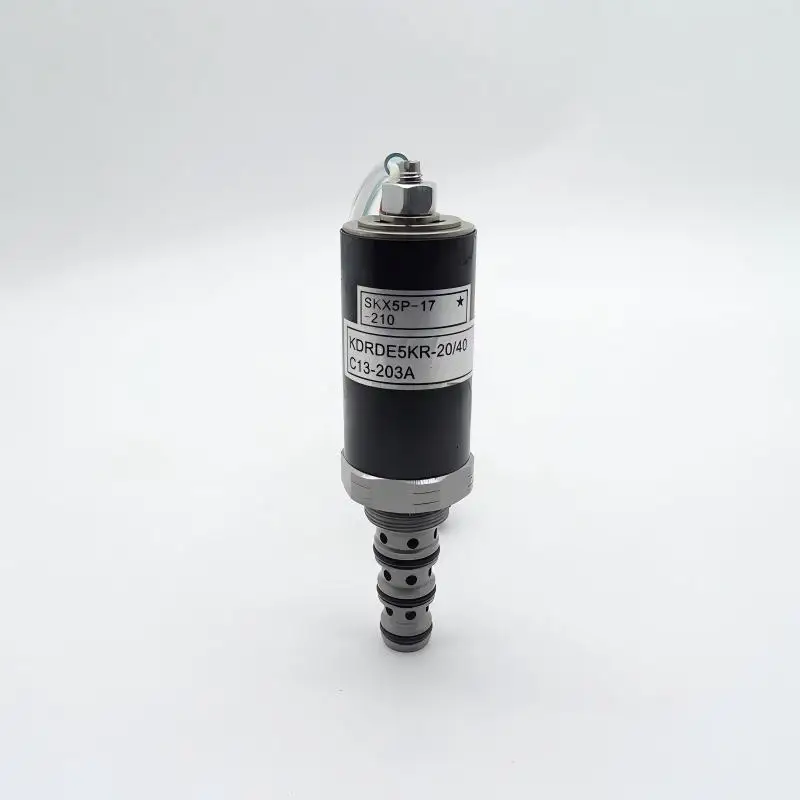 Фото Гидравлический соленоидный клапан двигателя KDRDE5KR-20/40C13-203A, соленоидный клапан для экскаватора SKX5P-17-210 K9001179 №3