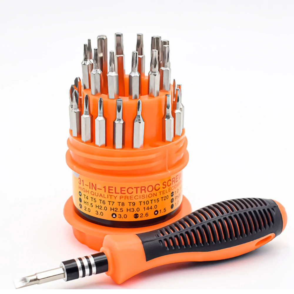 

31 In 1 Mini Screwdriver Kit Combination Universal Hex Key Set Torx Dismountable Antiskid Handle Multifunction Repair Tools Gift