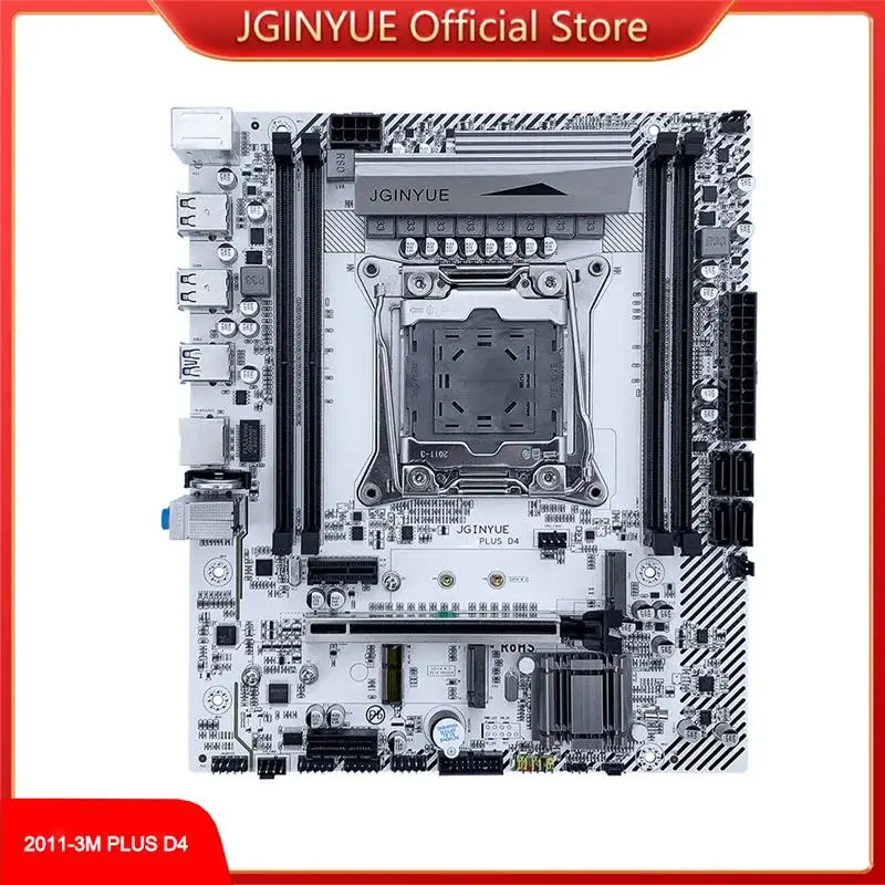

Материнская плата JGINYUE LGA 2011-3 с поддержкой процессора Xeon E5 V3 V4 и оперативной памяти DDR4 M.2 NVME SATA ATX 2011-3M PLUS D4