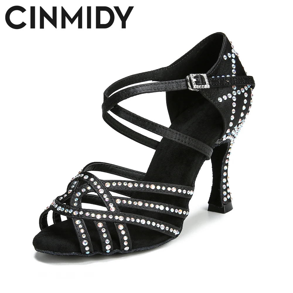 Женские туфли для латиноамериканских танцев CINMIDY женские на каблуках бальных 5
