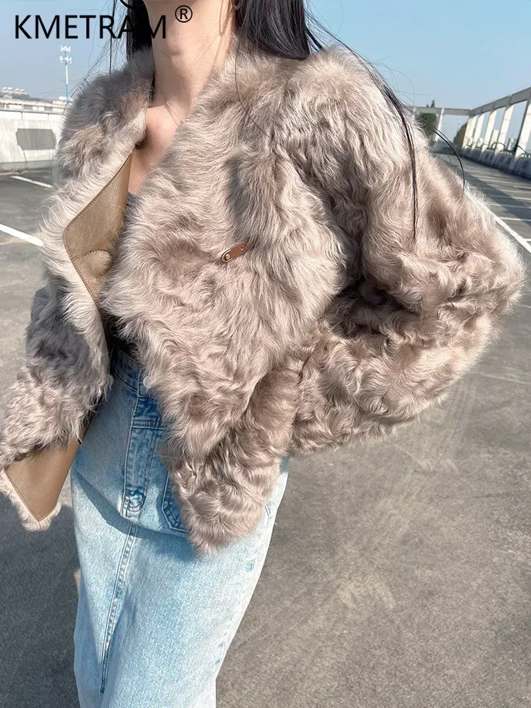 Женская куртка из натурального овечьего меха Little Lake роскошное зимнее пальто 2024