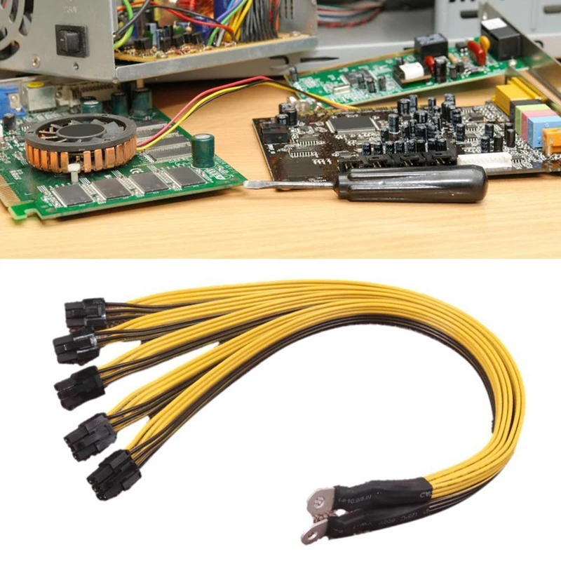 6-контактный разъем кабель источника питания сервера PCIe Express для P3 S7 S9 S11 блока