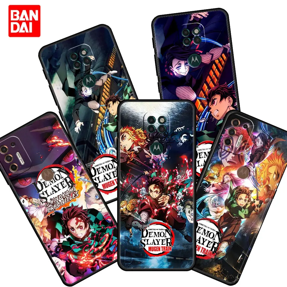 

Demon Slayer Anime Case for Motorola Moto G30 G31 G50 G60 G8 G9 G200 G51 G71 edge 20 Pro Lite Power Plus Play Cover Silicone
