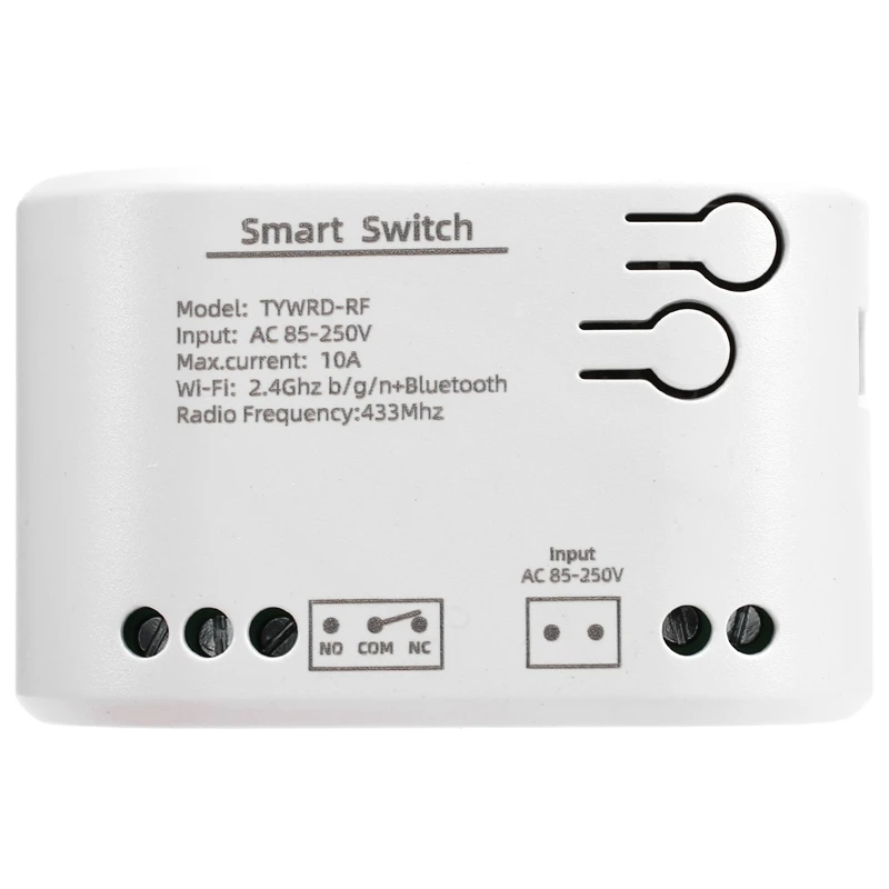 

1CH RF Smart Switch AC85-250V WIFI Tuya Remote Control 433 Light Switch 10A Rele Relay Self-Locking Interlock Inching