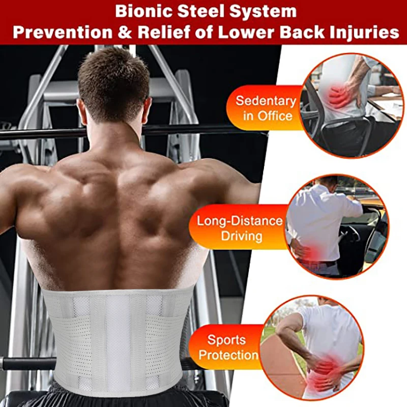 Men Body Shaper Waist Trimmer Belt Slim Fitness Breathable Sweat Wrap for Stomach and Back Braces Lumbar Support Girdle