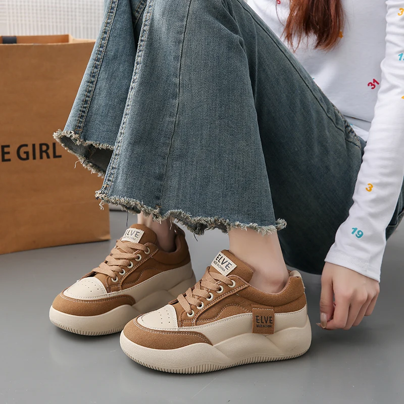 CRLAYDK женская обувь нескользящие модные кроссовки на платформе удобные