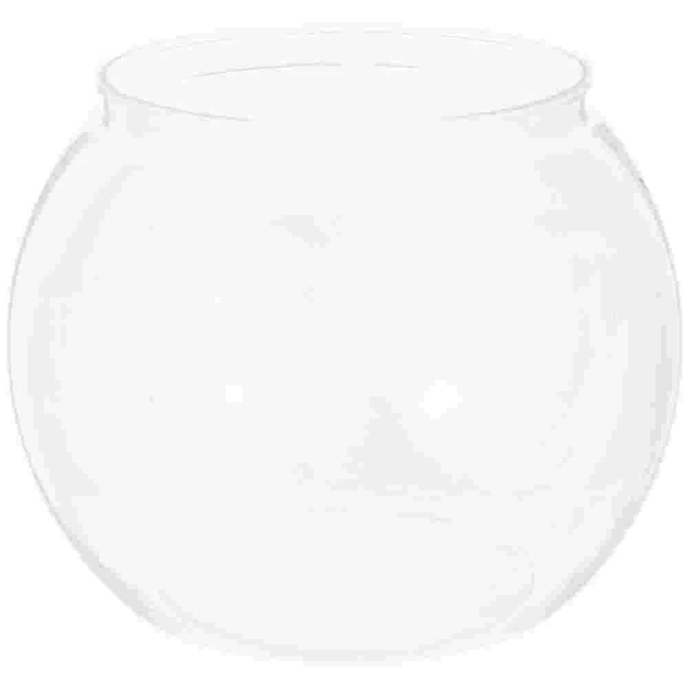 

Goldfish Bowl Mini Flower Vase Bowls Tabletop Tank Round Plastic Globe Home Lightweight Decor The Pet Office Storage Pot