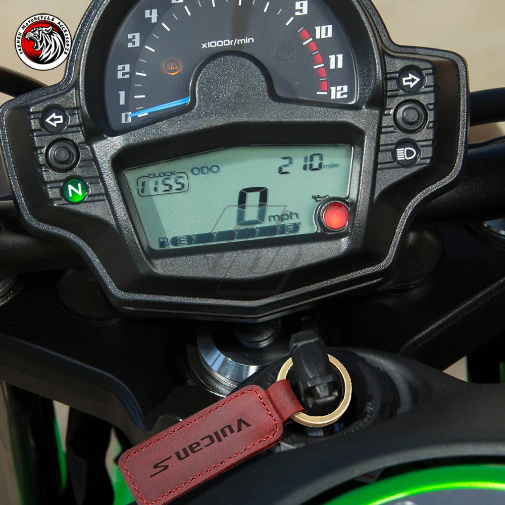 

Motorcycle Cowhide Keychain Keyring Fits for Kawasaki Vulcan S