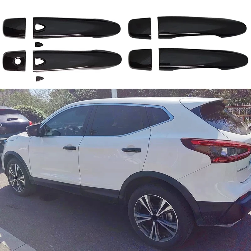 

Крышка наружной дверной ручки для Nissan Murano 2015-2023 Rogue 2014-2019 Maxima 2016-2023, аксессуары (ярко-черный)