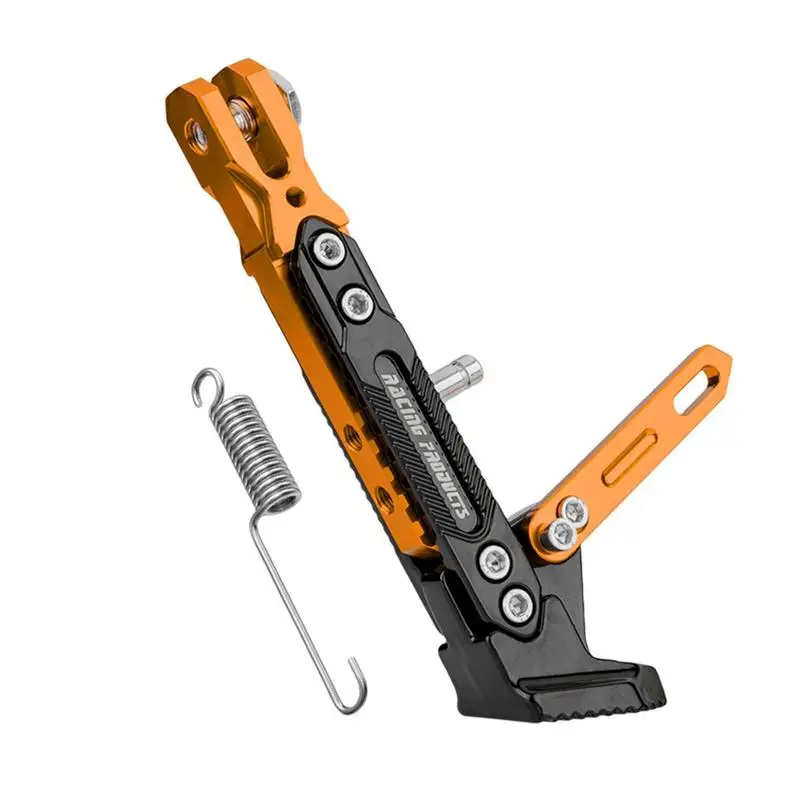 

Adjustable Motorcycle Metal Foot Bracket Kick Side Bracket Parking Support Bracket Motorcycle Parking Foot Side Stand Holder