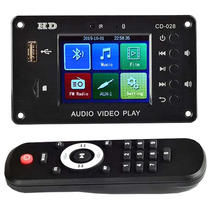 

Bluetooth 5.0 MP3 Audio Decoder Music Player USB TF FM Radio DH Digital Decoding Module DIY Sound Home Speaker Amplifier