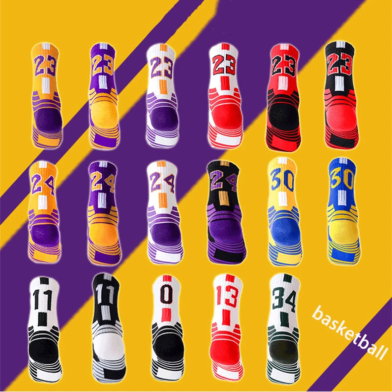 Professional Super Star Sports Basketball Socks HOT SELL Towel Bottom Socks Stocking Elite Thick Sports Running Cycling Socks images - 6