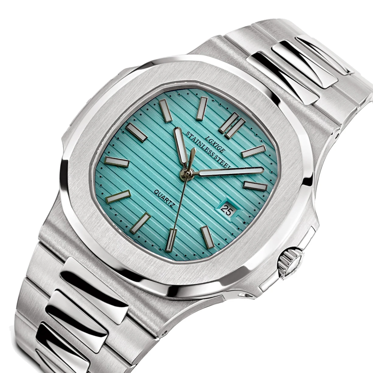 LGXIGE NewTOP Luxury Brand Japan Quartz Watches Men Stainless Steel Military Watch Causal Fashion Business Clock Male Wristwatch