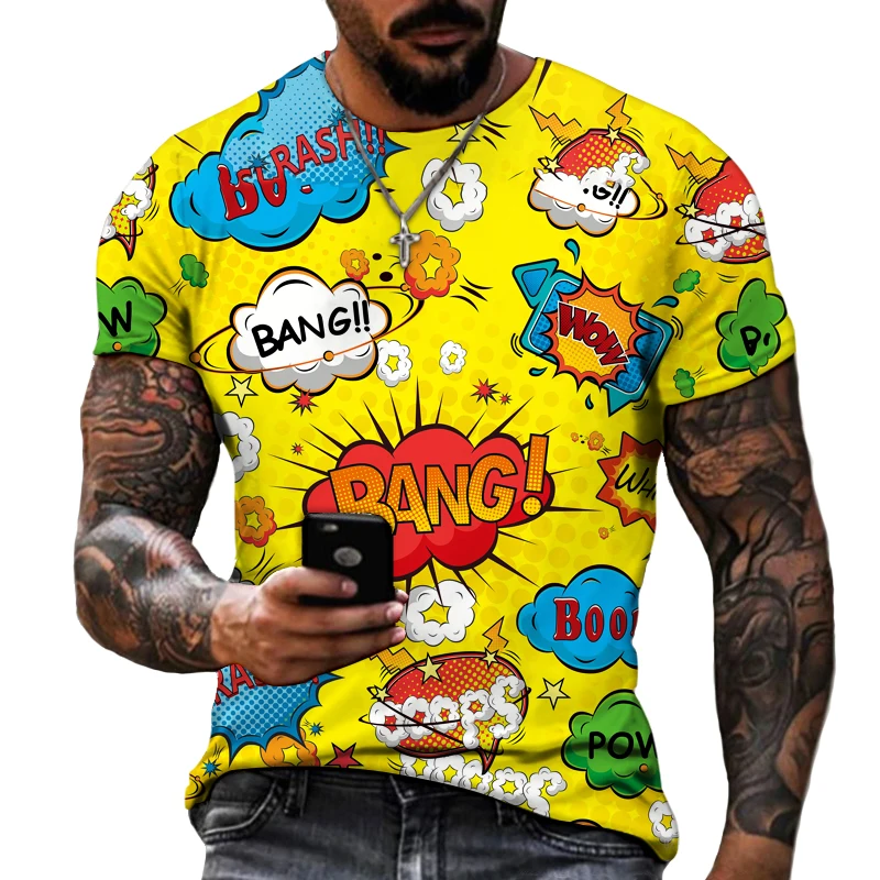 Мужская молодежная уличная модная брендовая одежда с граффити футболка в стиле