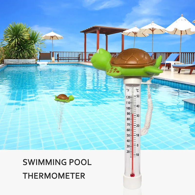 

Swimming Pool Temperature Meter Floating Bath Shower Tub Water Turtle Thermometer Aquariums Pool Temperature Measure Accessories