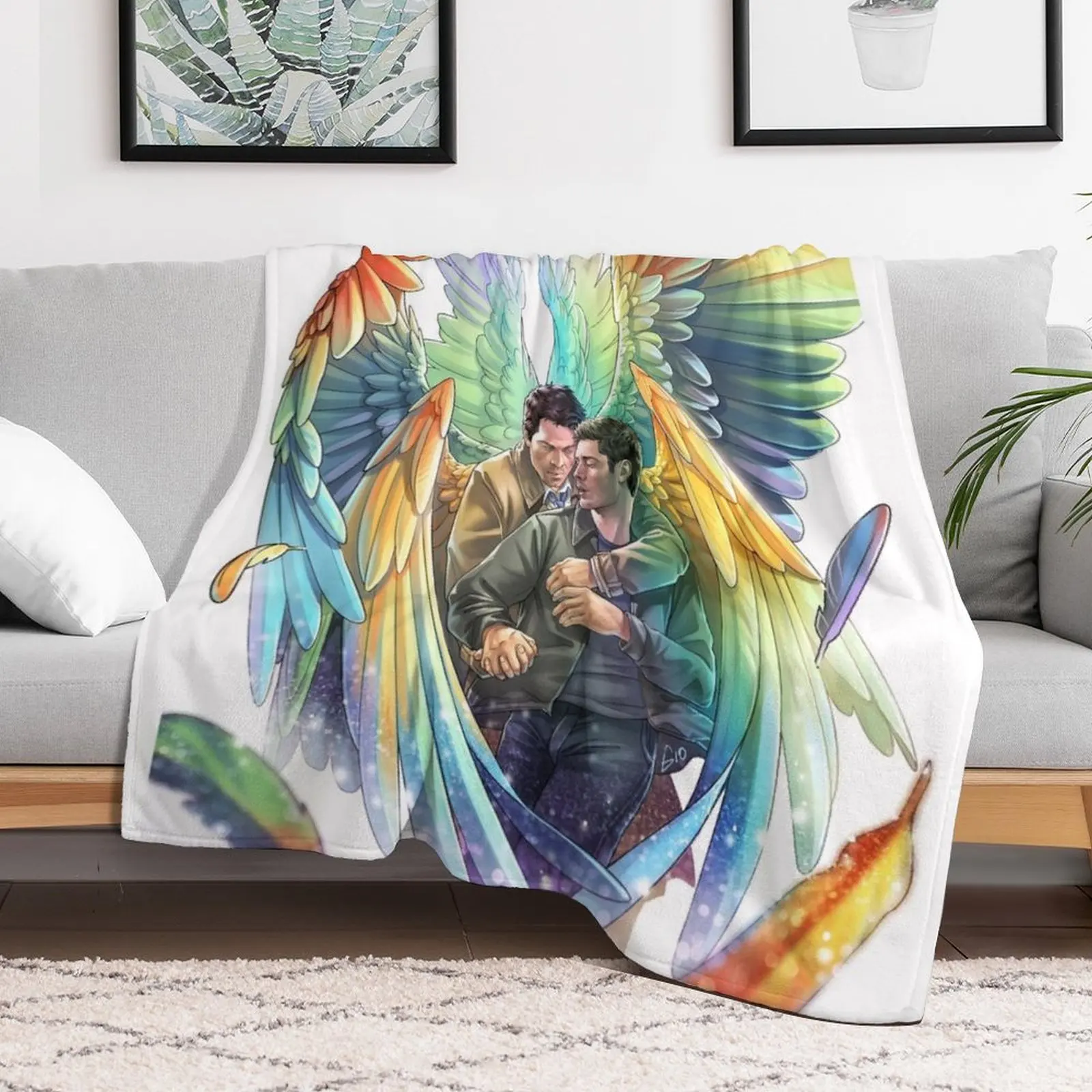 Одеяло Destiel Rainbows