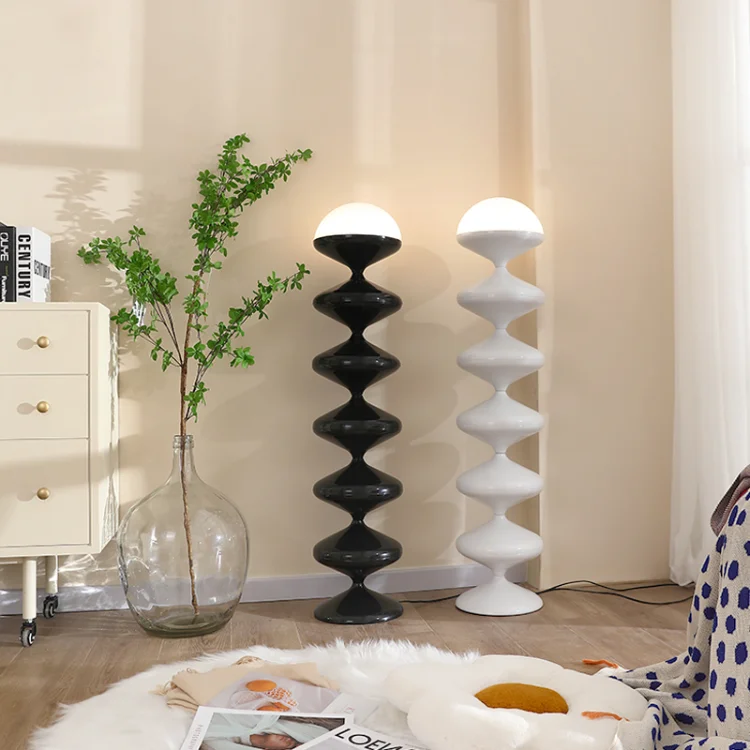 

Chandeliers Lights Nordic Minimalist Creative Gourd Led Floor Lamp Modern Living Room Home Decor Standing Indoor ing Bedroom