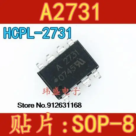 

20 шт./лот A2731 HCPL-2731 SOP-8 HCPL2731 F2731