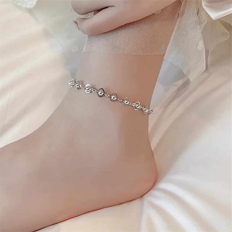 

925 Sterling Silver Planet Charm Bracelet Anklet for Women Gils Wedding Party 2022 Fashion Jewelry sl491