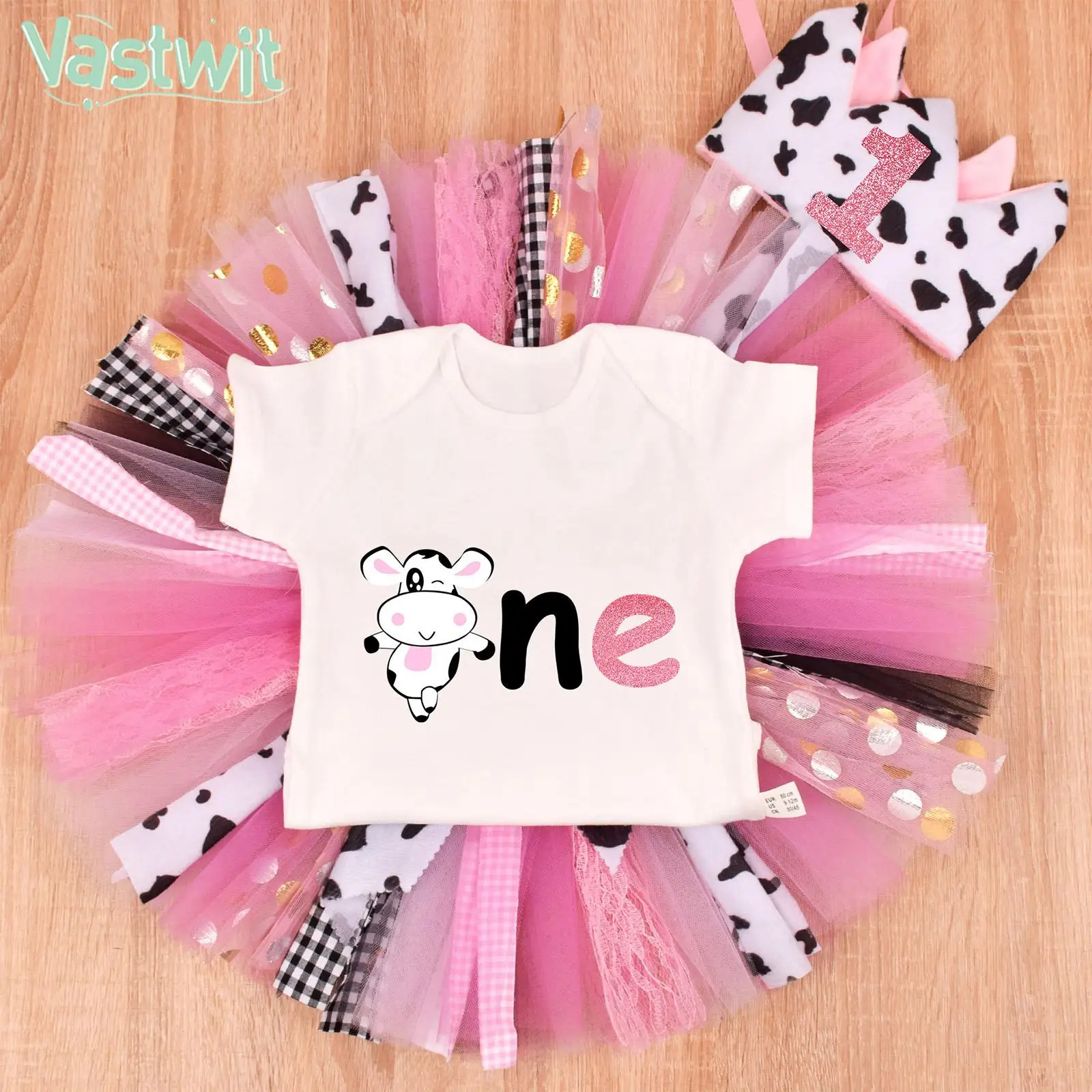 

Наряд для маленьких девочек на один год рождения, летний комбинезон с коротким рукавом, сетчатая юбка-пачка и шапка, платье для свадебвечерн...