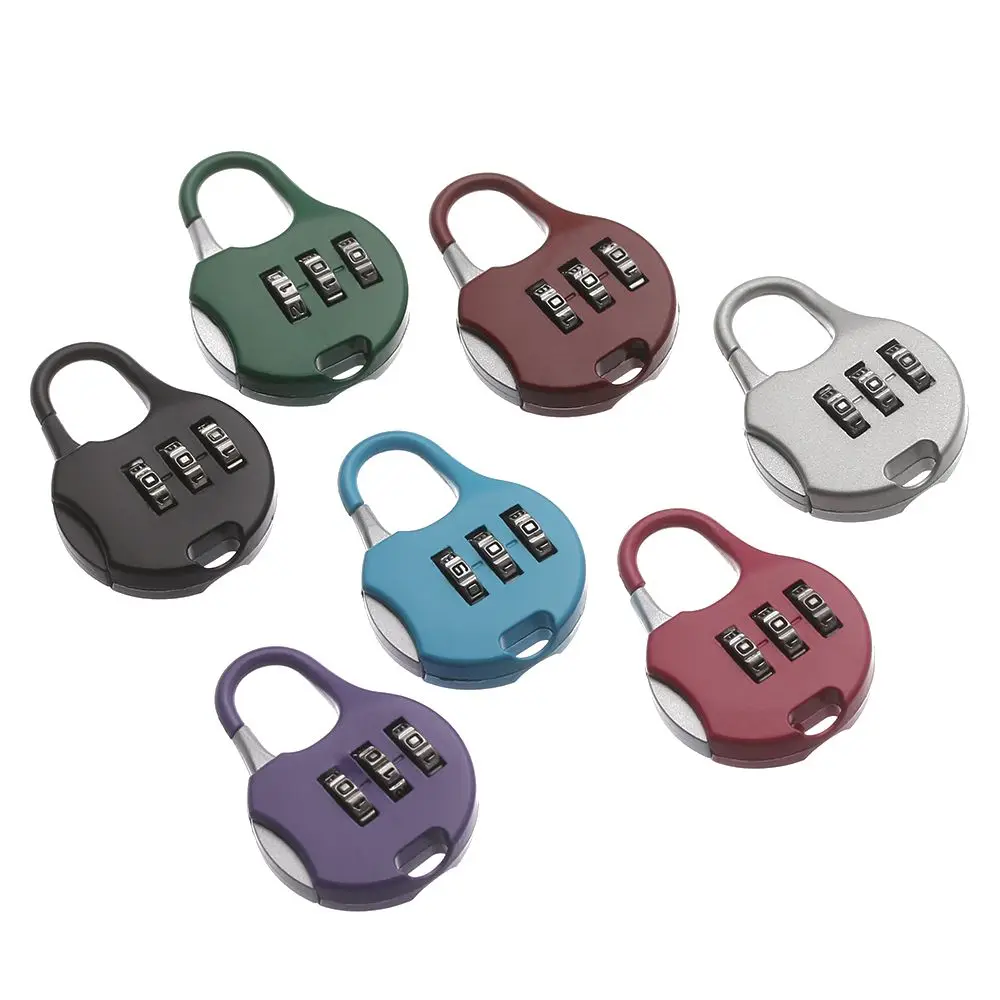 

Mini 3 Dial Digit Number Code Password Combination Padlock Security Travel Safe Lock for Padlock Luggage Lock of Gym