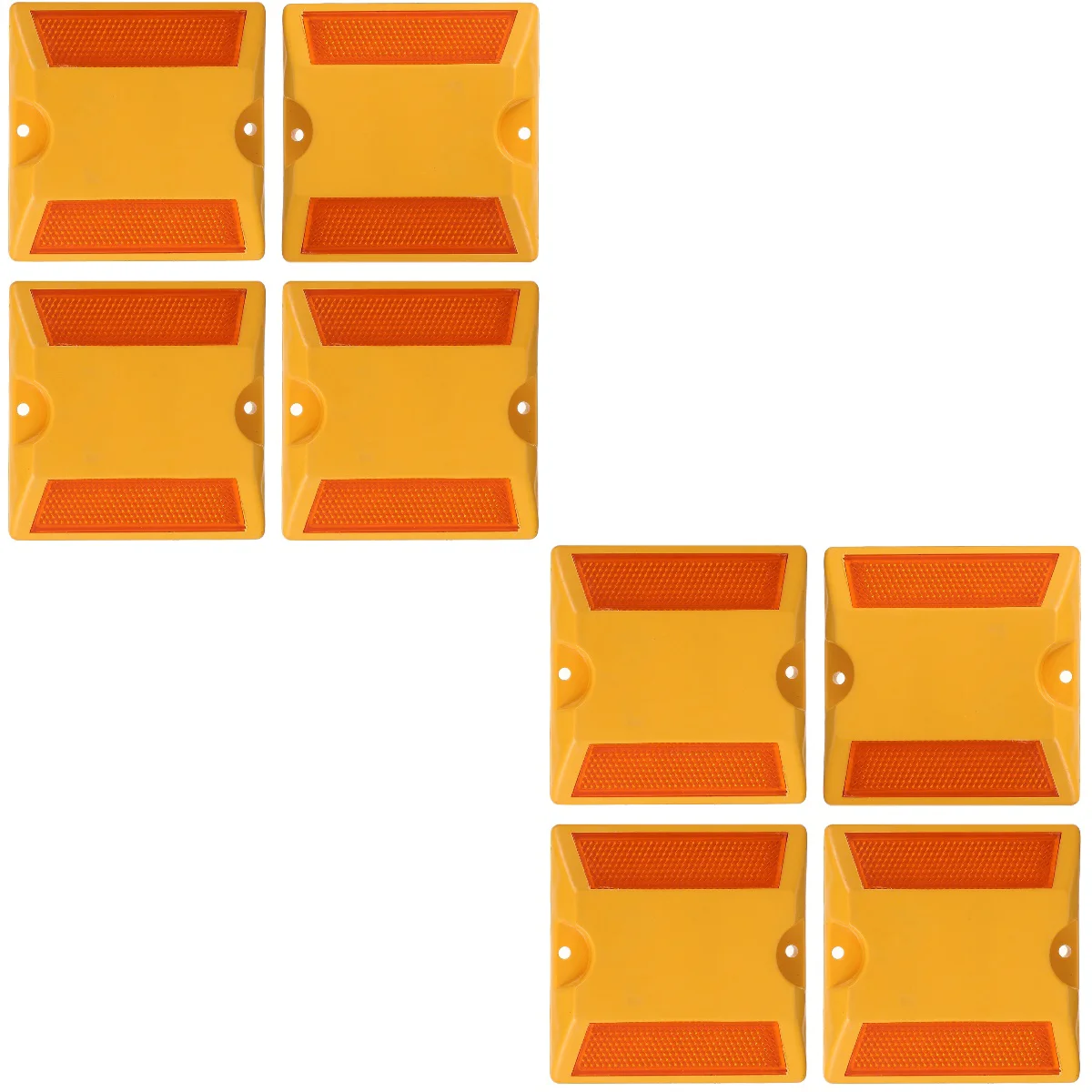

8 pcs Speeds Deceleration Block Highway Road Deceleration Plate Buffer Pad Speeds Limit Reflective Blocks