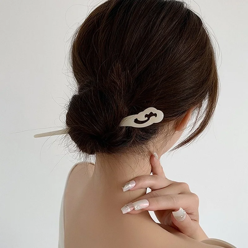 

Vintage Acetate Hair Sticks for Women Hairpin Clip Headwear Simple Fashion Hair Accessories DIY Hair Styling Ornament Headdress