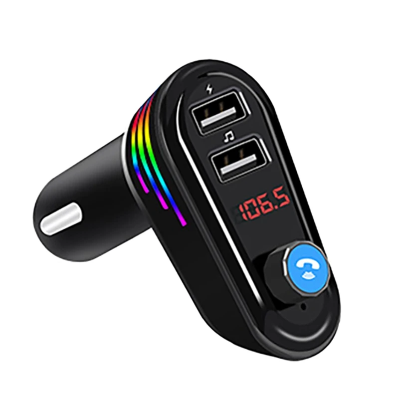 

Car Bluetooth Wireless Car Kit Handfree LCD FM Transmitter Dual USB Car Charger 2.1A MP3 Music U Disk Player