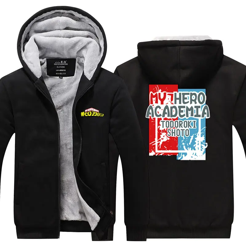 My Hero Academia Hoodies Men's Coat Casual Sweatshirts Japanese Cartoon Loose Hoodie Comfortable Creativity Streetwear Male