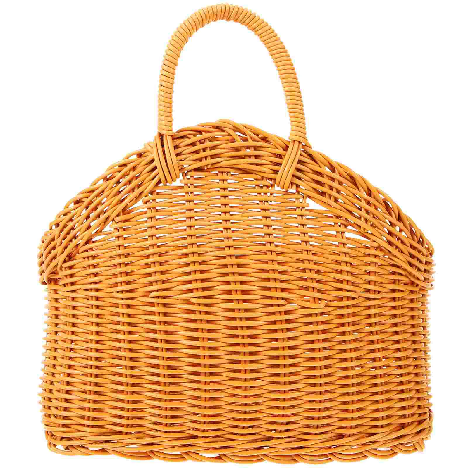 

Woven Hanging Flower Basket Woven Wall Hanging Basket Kitchen Storage Basket for Eggs