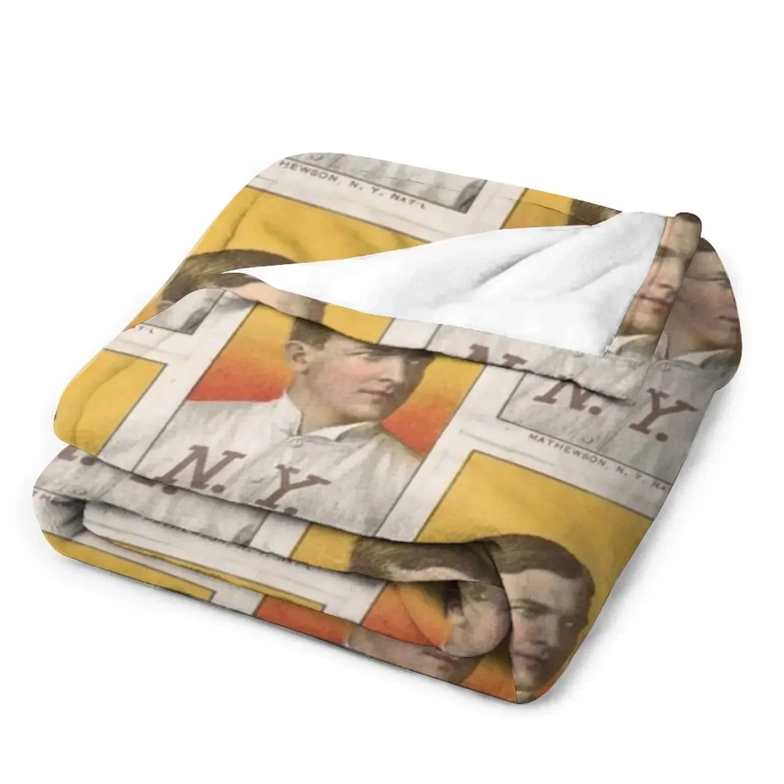 Mathewson Нью-Йорк Национальная лига серия Белая граница пледы T206 для волос одеяла на